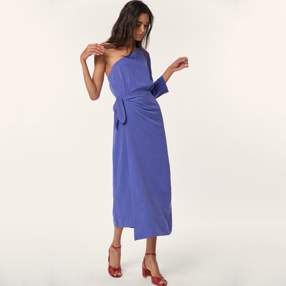 Mara Hoffman One Shoulder Shirley Dress 2 NWT